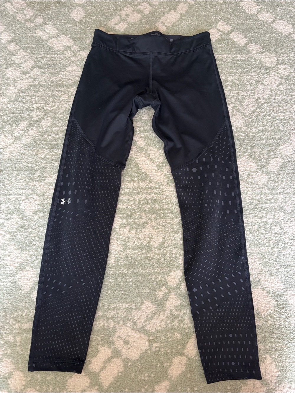 Under Armour Black Reflective Dot-Detail Women's Leggings
